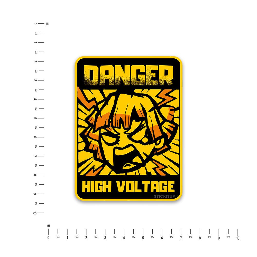 danger Bumper Sticker waterproof vinyl decal for laptop, bike, car & bottle