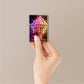 Dark Building Art Holographic Stickers