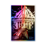 Dark Building Art Holographic Stickers - Holographic stickers | STICK IT UP