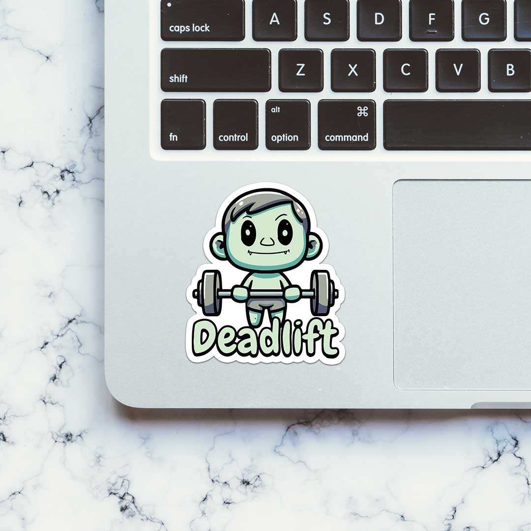 Dead Lift Sticker waterproof vinyl decal for laptop, bike, car & bottle
