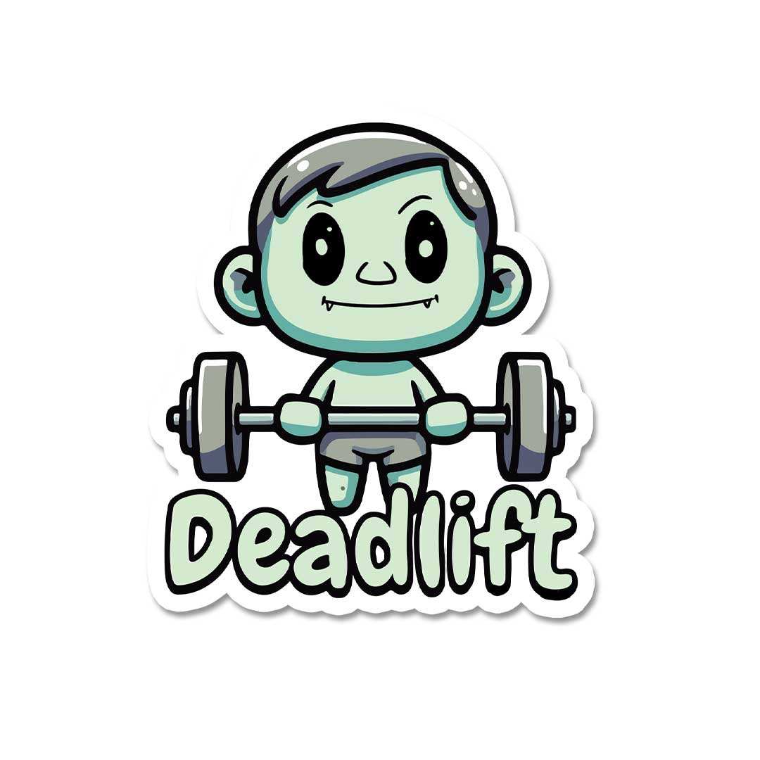 Dead Lift Sticker waterproof vinyl decal for laptop, bike, car & bottle