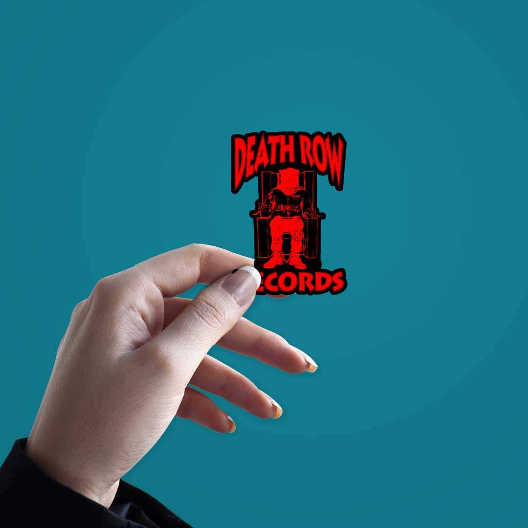 Death Row Records Sticker waterproof vinyl decal for laptop, bike, car & bottle