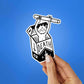 Death Sticker waterproof vinyl decal for laptop, bike, car & bottle