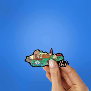 Delhi Sticker waterproof vinyl decal for laptop, bike, car & bottle
