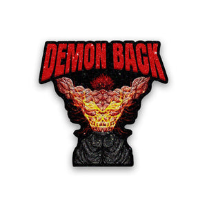 Demon Back 2.1 Glitter Sticker waterproof vinyl decal for laptop, bike, car & bottle