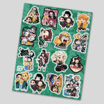 Demon Slayer Mini sticker Sheet waterproof vinyl decal for laptop, bike, car & bottle