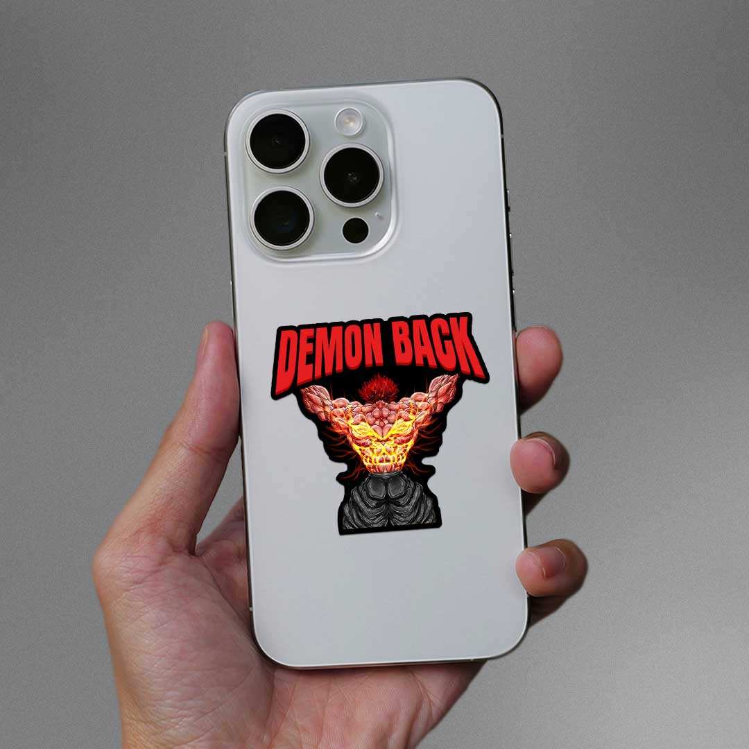 Demons Back Sticker waterproof vinyl decal for laptop, bike, car & bottle