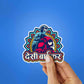 Desi Biker Sticker waterproof vinyl decal for laptop, bike, car & bottle