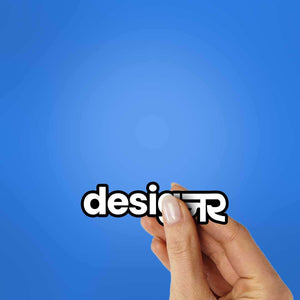 Desig Ner Sticker waterproof vinyl decal for laptop, bike, car & bottle