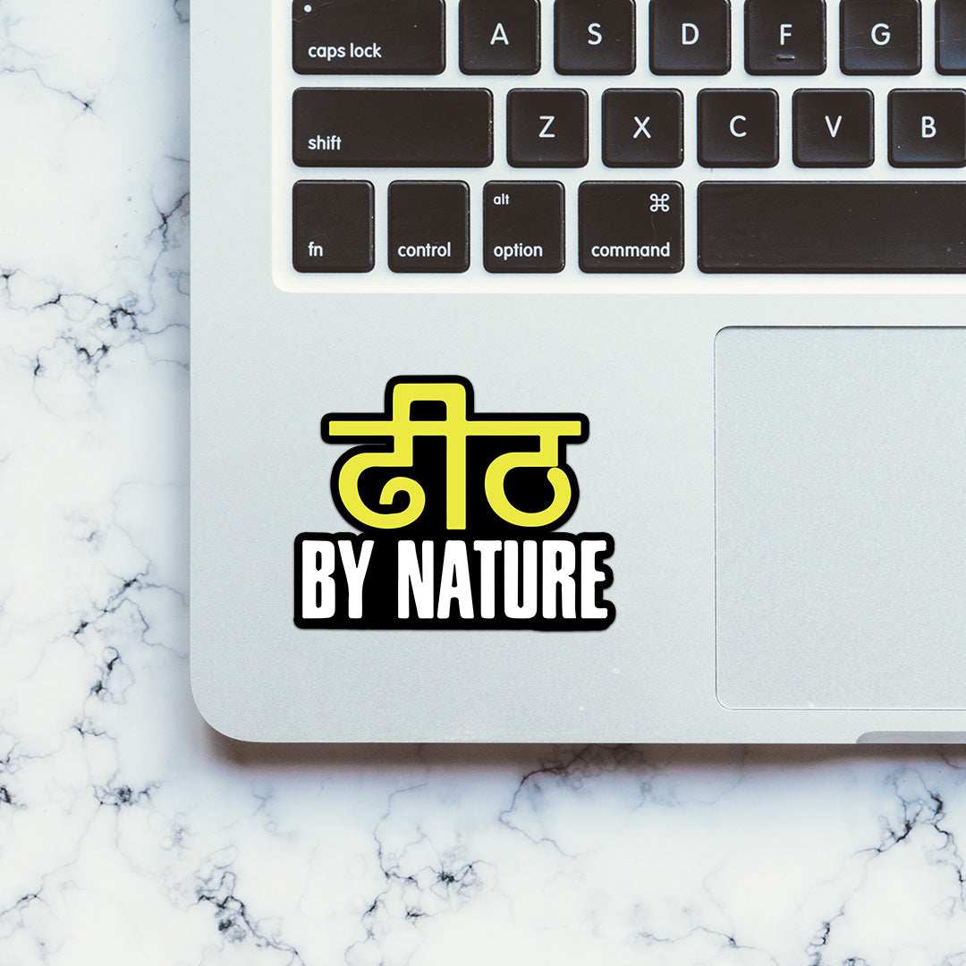 Dheet by Nature Sticker waterproof vinyl decal for laptop, bike, car & bottle