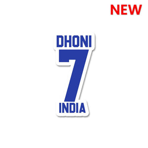 dhoni 7 Sticker waterproof vinyl decal for laptop, bike, car & bottle