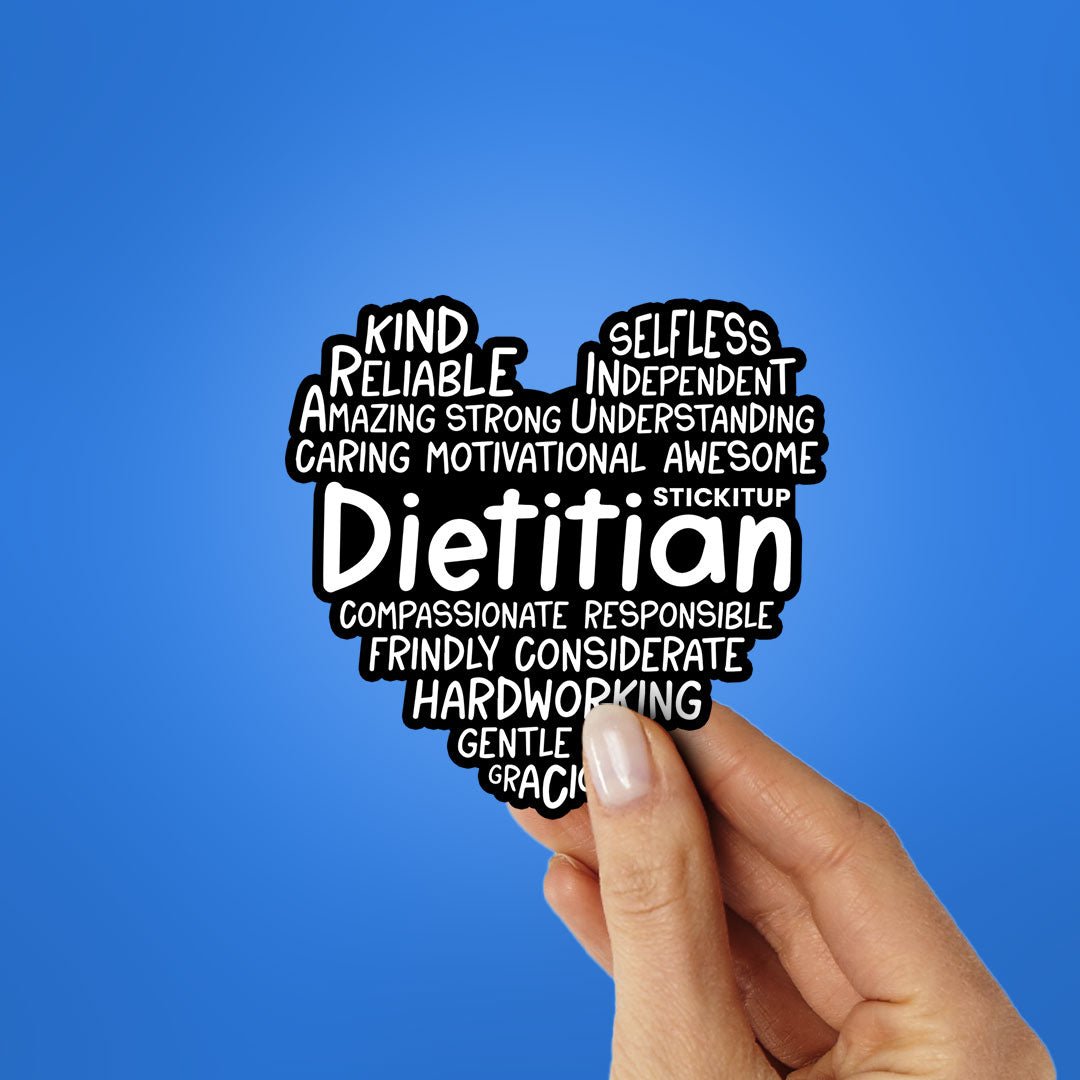 Dietitian Sticker waterproof vinyl decal for laptop, bike, car & bottle