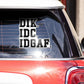 Dik idc idgaf Bumper Sticker waterproof vinyl decal for laptop, bike, car & bottle