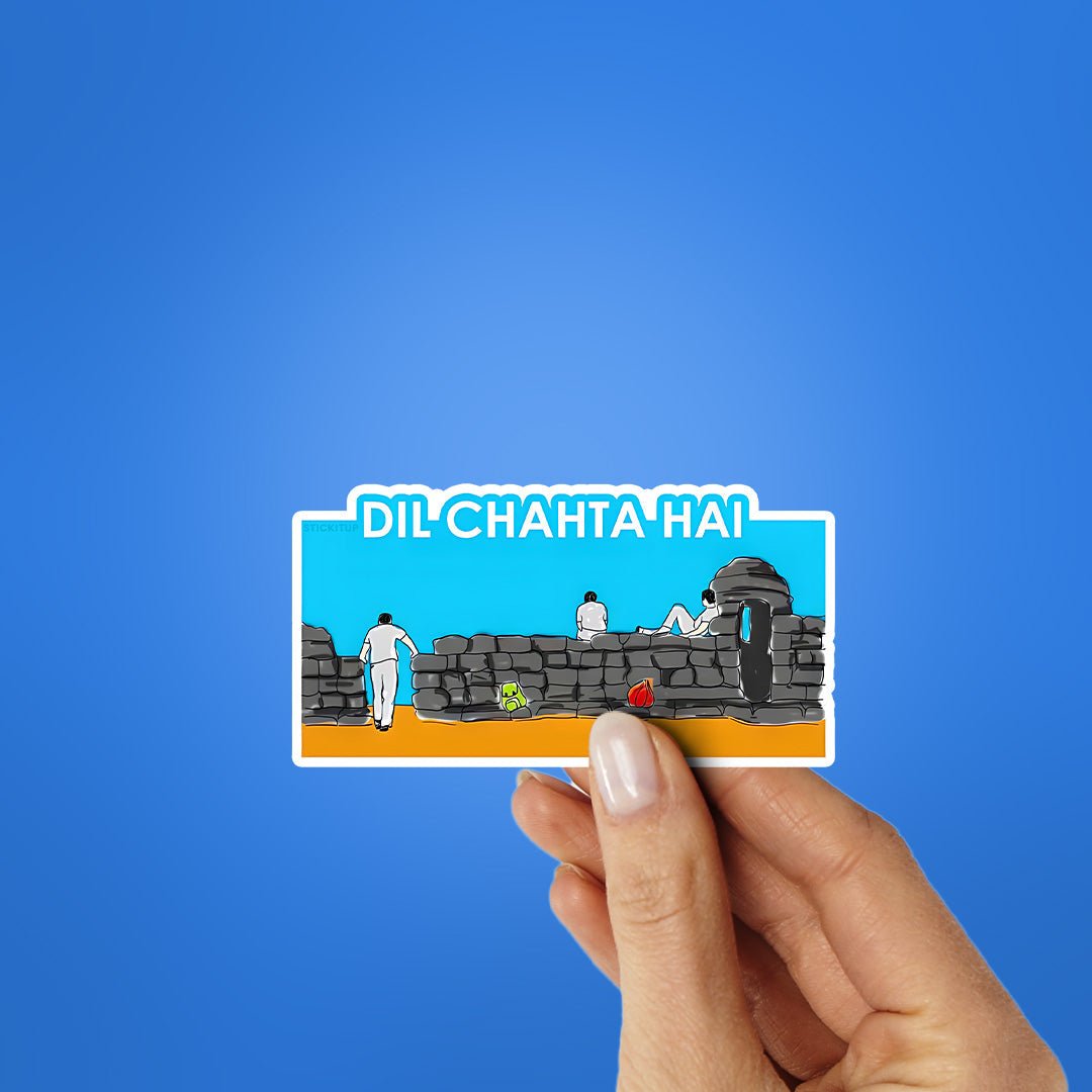 Dil Chahta Hai Sticker waterproof vinyl decal for laptop, bike, car & bottle