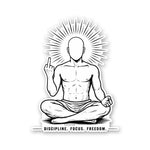 Discipline Focus Freedom Sticker - Stickers | STICK IT UP