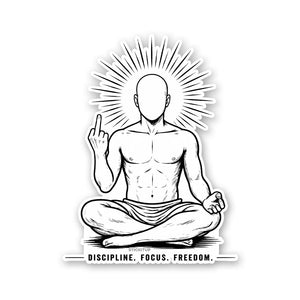 Discipline Focus Freedom Sticker - Stickers | STICK IT UP