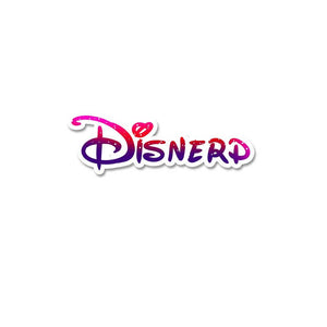 Disnerd Sticker waterproof vinyl decal for laptop, bike, car & bottle