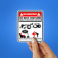 DO NOT DISTURB WHILE IM WATCHING THE RACE Sticker waterproof vinyl decal for laptop, bike, car & bottle