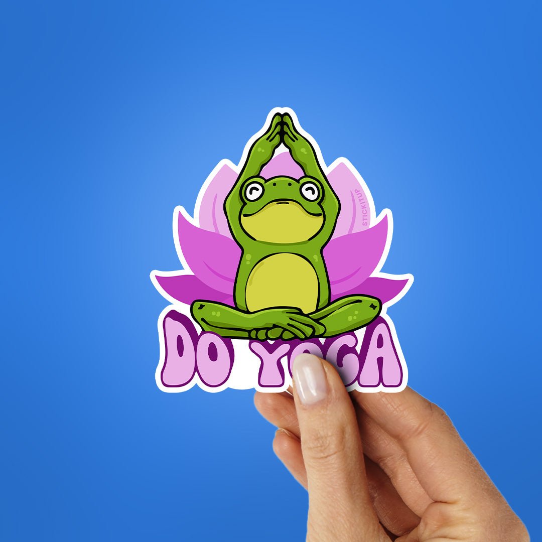 Do Yoga Sticker waterproof vinyl decal for laptop, bike, car & bottle