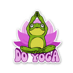Do Yoga Sticker waterproof vinyl decal for laptop, bike, car & bottle