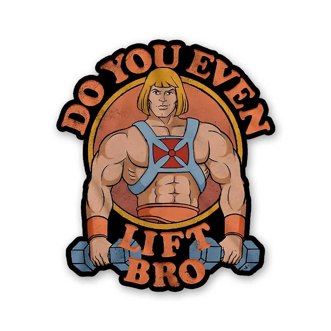 Do You Lift Bro Sticker waterproof vinyl decal for laptop, bike, car & bottle