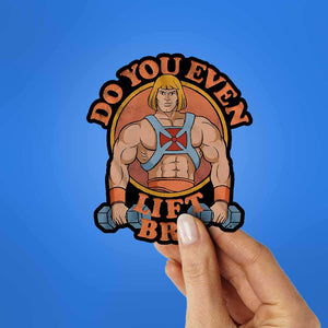 Do You Lift Bro Sticker waterproof vinyl decal for laptop, bike, car & bottle