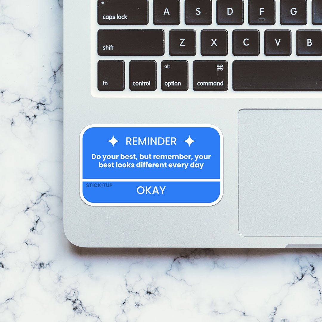 Do Your Best Sticker waterproof vinyl decal for laptop, bike, car & bottle