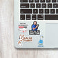 Docter mini sticker sheet waterproof vinyl decal for laptop, bike, car & bottle