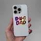 Dog Dad Holographic Sticker waterproof vinyl decal for laptop, bike, car & bottle