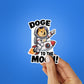 Doge to the Moon Sticker