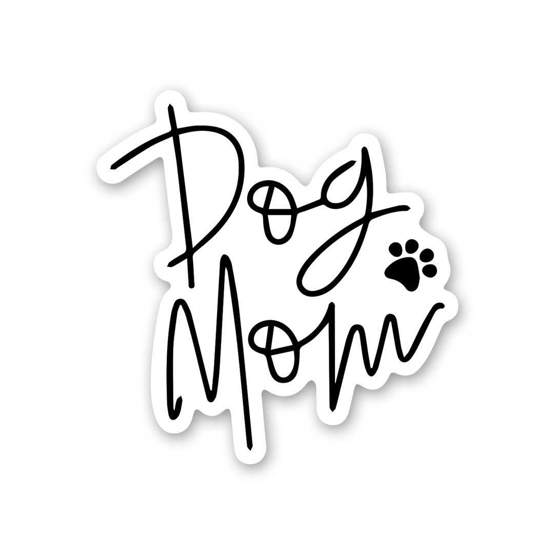 Dogs Mom Sticker waterproof vinyl decal for laptop, bike, car & bottle