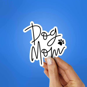 Dogs Mom Sticker waterproof vinyl decal for laptop, bike, car & bottle