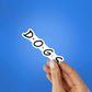 Dogs Sticker waterproof vinyl decal for laptop, bike, car & bottle