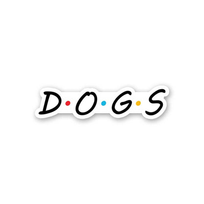 Dogs Sticker waterproof vinyl decal for laptop, bike, car & bottle