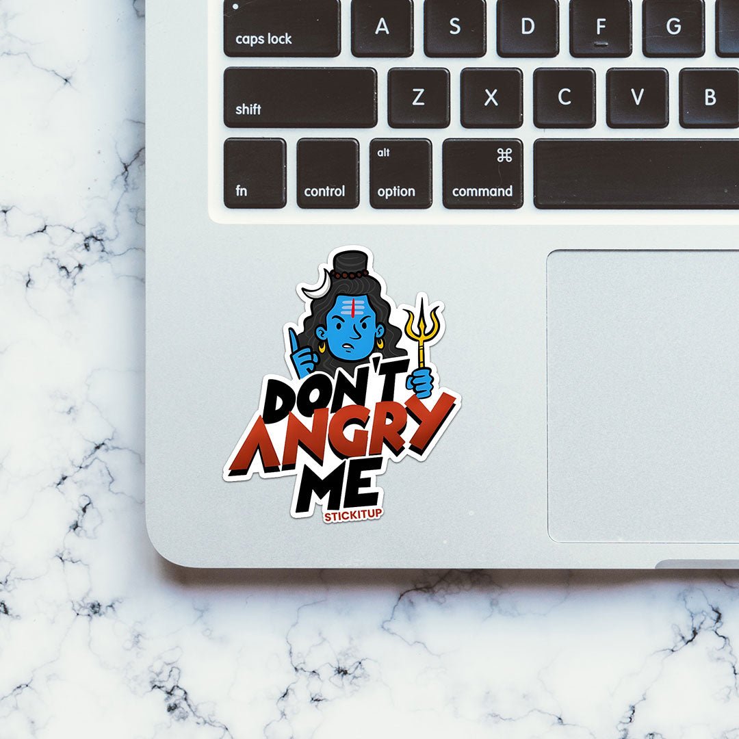 DON'T ANGRY ME Sticker waterproof vinyl decal for laptop, bike, car & bottle