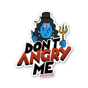 DON'T ANGRY ME Sticker waterproof vinyl decal for laptop, bike, car & bottle
