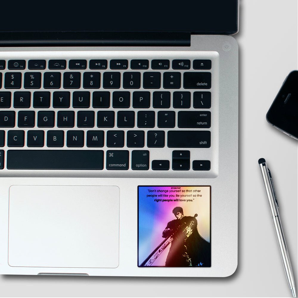 Dont Change Youreself Holographic Stickers waterproof vinyl decal for laptop, bike, car & bottle