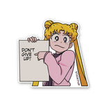 Don't Give Up Sticker waterproof vinyl decal for laptop, bike, car & bottle