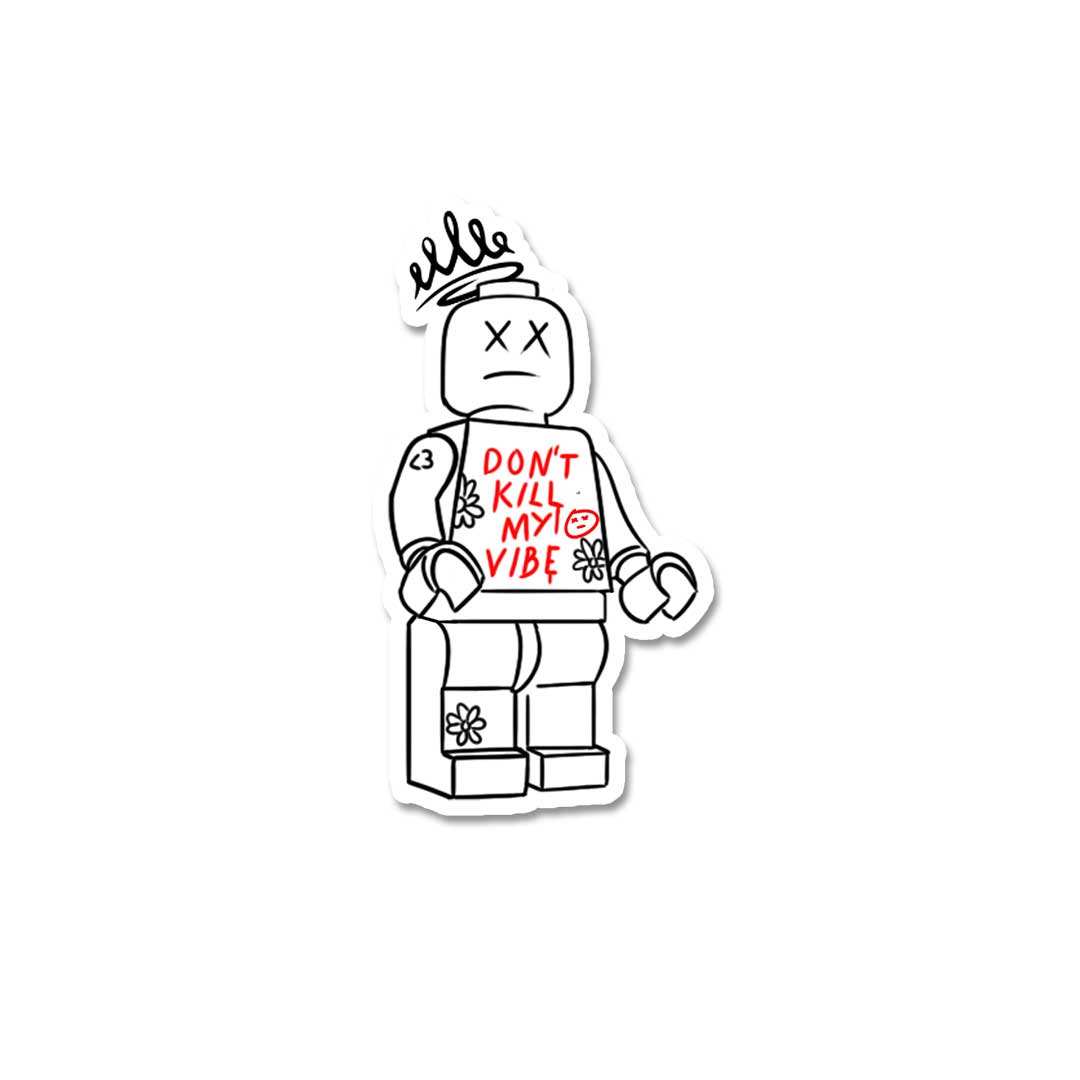 Dont Kill My Vibe Sticker waterproof vinyl decal for laptop, bike, car & bottle