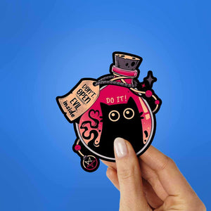 Dont Open Evel Inside Sticker waterproof vinyl decal for laptop, bike, car & bottle