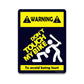 Don't touch Bumper Sticker waterproof vinyl decal for laptop, bike, car & bottle