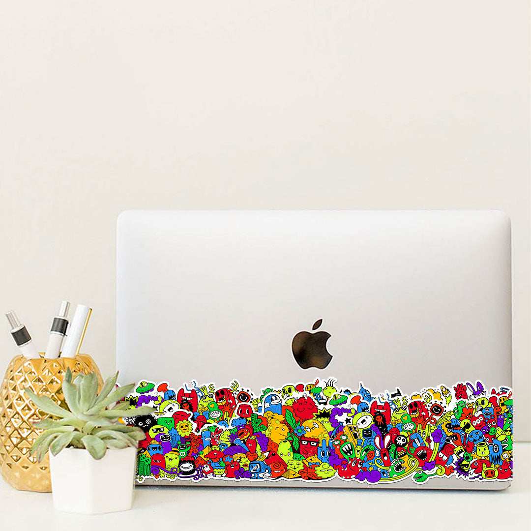 Doodle Infinity Sticker waterproof vinyl decal for laptop, bike, car & bottle