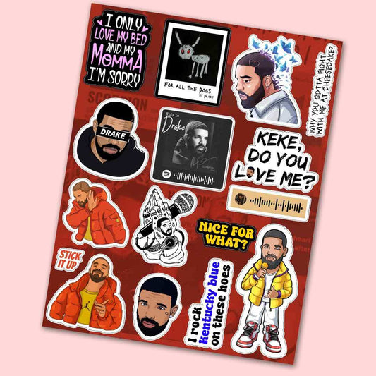 Drake mini sticker sheet - STICK IT UP