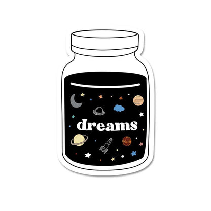 Dreams Sticker waterproof vinyl decal for laptop, bike, car & bottle