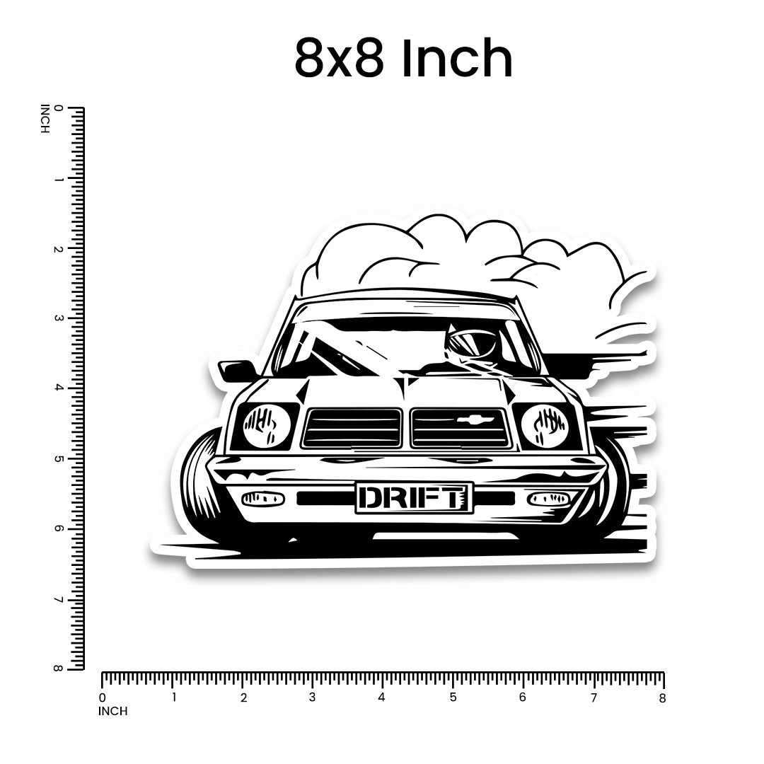 Drift Bumper Sticker waterproof vinyl decal for laptop, bike, car & bottle