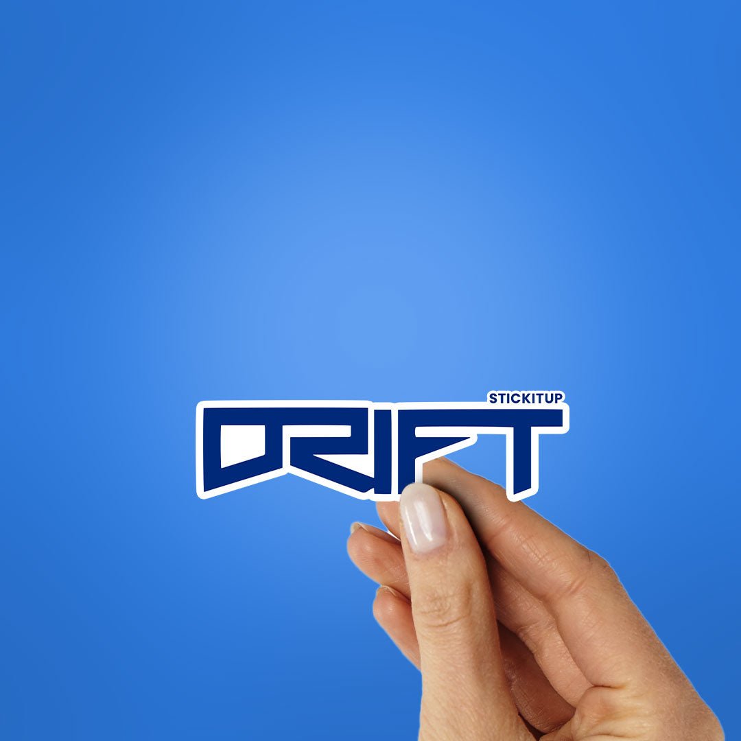 DRIFT Sticker waterproof vinyl decal for laptop, bike, car & bottle