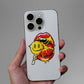 Dripping Lips Skull Lollipop Glitter Sticker