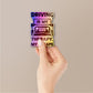Driving Therapy Sticker Holographic Stickers waterproof vinyl decal for laptop, bike, car & bottle