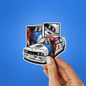E30 M3 Sticker waterproof vinyl decal for laptop, bike, car & bottle