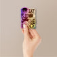 Eat Sleep Game Repeat Holographic Stickers waterproof vinyl decal for laptop, bike, car & bottle